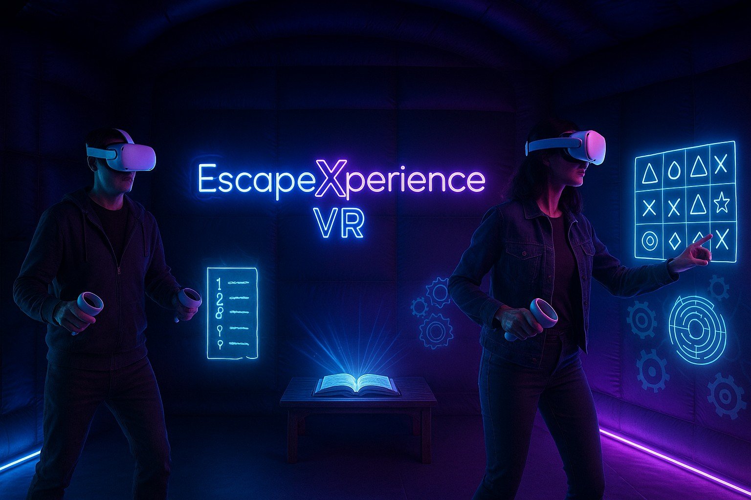 Gameplay inside tent